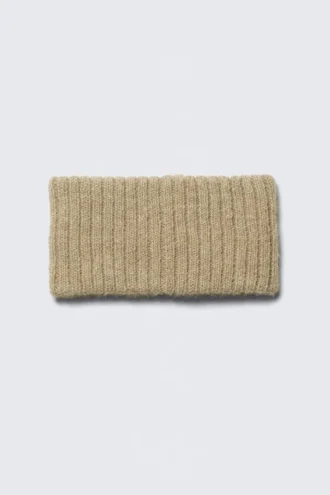 Ribbed Headband – Dusty Beige
