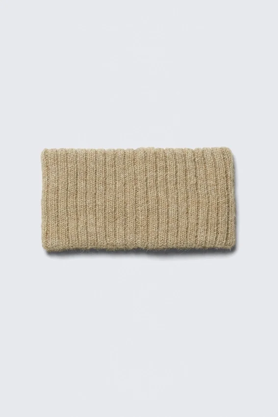 Ribbed Headband – Dusty Beige Ribbed Headband – Dusty Beige