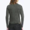 Ribbed Long-Sleeve Top – Dark Green Ribbed Long-Sleeve Top – Dark Green
