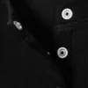 Ribbed Long-Sleeved Cardigan – Black Ribbed Long-Sleeved Cardigan – Black