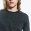 Ribbed Long-Sleeved T-Shirt – Dark Blue Ribbed Long-Sleeved T-Shirt – Dark Blue