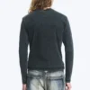 Ribbed Long-Sleeved T-Shirt – Dark Blue Ribbed Long-Sleeved T-Shirt – Dark Blue