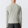 Ribbed Long-Sleeved T-Shirt – Grey Ribbed Long-Sleeved T-Shirt – Grey