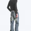 Ribbed Long-Sleeved T-Shirt – Washed Black Ribbed Long-Sleeved T-Shirt – Washed Black