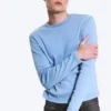 Ribbed Long-Sleeved T-Shirt – Washed Blue Ribbed Long-Sleeved T-Shirt – Washed Blue