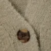Ribbed V-Neck Cardigan – Dusty Mole Ribbed V-Neck Cardigan – Dusty Mole