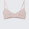 Ribbed V-Neck Cotton Bra – Light Pink Ribbed V-Neck Cotton Bra – Light Pink
