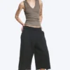 Ribbed V-Neck Tank Top – Dusty Grey Ribbed V-Neck Tank Top – Dusty Grey