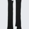 Ribbed Wrist Warmers – Black Ribbed Wrist Warmers – Black