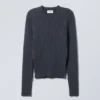 Rora Rib Sweater – Dark Purple Rora Rib Sweater – Dark Purple