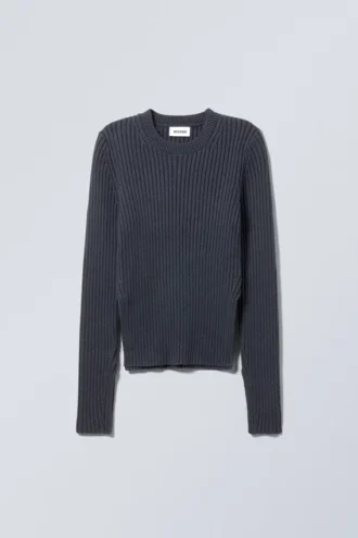 Rora Rib Sweater – Dark Purple