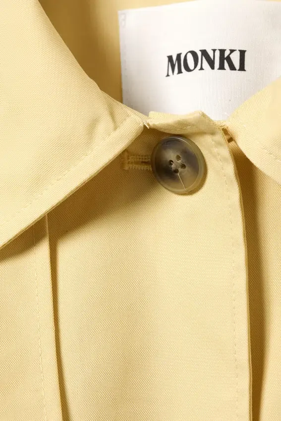 Rosabel Loose Single-Breasted Trench Coat – Light Yellow Rosabel Loose Single-Breasted Trench Coat – Light Yellow