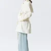 Rosabel Loose Single-Breasted Trench Coat – White Rosabel Loose Single-Breasted Trench Coat – White