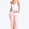 Rosabel Low Rise Loose Lace-Trim Bloomers – Light Dusty Pink Rosabel Low Rise Loose Lace-Trim Bloomers – Light Dusty Pink