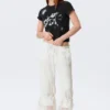 Rosabel Low Rise Loose Lace-Trim Bloomers – White Rosabel Low Rise Loose Lace-Trim Bloomers – White