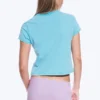 Rosabel Printed Baby Tee – Turquoise – Butterfly Rosabel Printed Baby Tee – Turquoise – Butterfly
