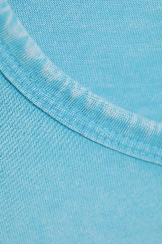 Rosabel Printed Baby Tee – Turquoise – Butterfly Rosabel Printed Baby Tee – Turquoise – Butterfly