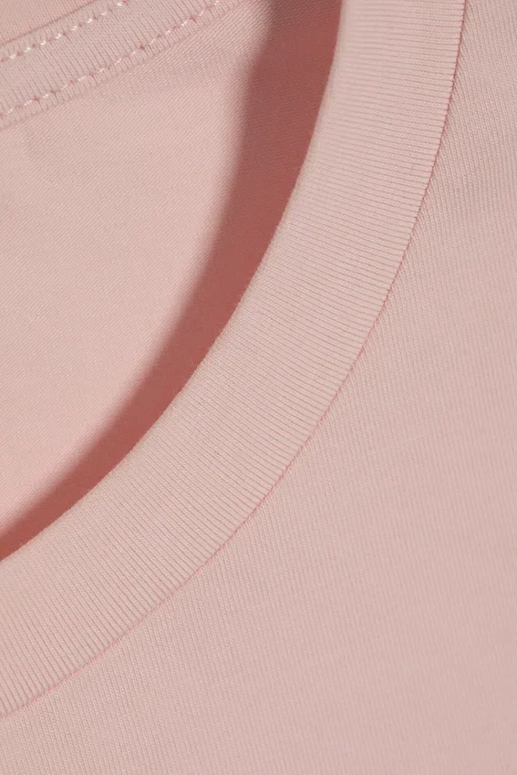 Round Neck Three-Quarter Sleeve Top – Light Dusty Peach Round Neck Three-Quarter Sleeve Top – Light Dusty Peach