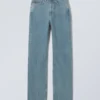 Rowe Super High Waisted Regular Straight Jeans – 2000 Blue – Medium Blue Rowe Super High Waisted Regular Straight Jeans – 2000 Blue – Medium Blue