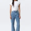 Rowe Super High Waisted Regular Straight Jeans – 90S Blue – Medium Blue