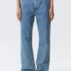 Rowe Super High Waisted Regular Straight Jeans – 90S Blue – Medium Blue