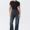 Rowe Super High Waisted Regular Straight Jeans – Angel Blue – Dark Blue Rowe Super High Waisted Regular Straight Jeans – Angel Blue – Dark Blue