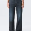 Rowe Super High Waisted Regular Straight Jeans – Angel Blue – Dark Blue Rowe Super High Waisted Regular Straight Jeans – Angel Blue – Dark Blue