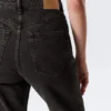 Rowe Super High Waisted Regular Straight Jeans – Echo Black – Black