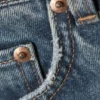 Rowe Super High Waisted Regular Straight Jeans – Iron Blue – Medium Blue Rowe Super High Waisted Regular Straight Jeans – Iron Blue – Medium Blue