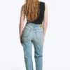 Rowe Super High Waisted Regular Straight Jeans – Port Blue – Light Blue Rowe Super High Waisted Regular Straight Jeans – Port Blue – Light Blue