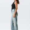 Rowe Super High Waisted Regular Straight Jeans – Port Blue – Light Blue Rowe Super High Waisted Regular Straight Jeans – Port Blue – Light Blue