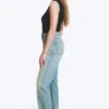 Rowe Super High Waisted Regular Straight Jeans – Port Blue – Light Blue Rowe Super High Waisted Regular Straight Jeans – Port Blue – Light Blue
