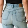 Rowe Super High Waisted Regular Straight Jeans – Port Blue – Light Blue Rowe Super High Waisted Regular Straight Jeans – Port Blue – Light Blue