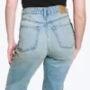 Rowe Super High Waisted Regular Straight Jeans – Port Blue – Light Blue Rowe Super High Waisted Regular Straight Jeans – Port Blue – Light Blue
