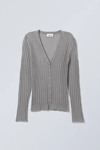 Ruby Cardigan – Grey Shimmer