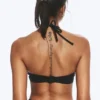 Ruched Halter Bandeau Bikini Top – Black Ruched Halter Bandeau Bikini Top – Black