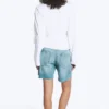 Ruched Long-Sleeved T-Shirt – White Ruched Long-Sleeved T-Shirt – White
