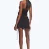 Ruched Mini Skirt – Black Ruched Mini Skirt – Black