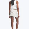 Ruched Mini Skirt – Light Dusty Beige Ruched Mini Skirt – Light Dusty Beige