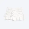 Ruched Mini Skirt – Light Dusty Beige Ruched Mini Skirt – Light Dusty Beige