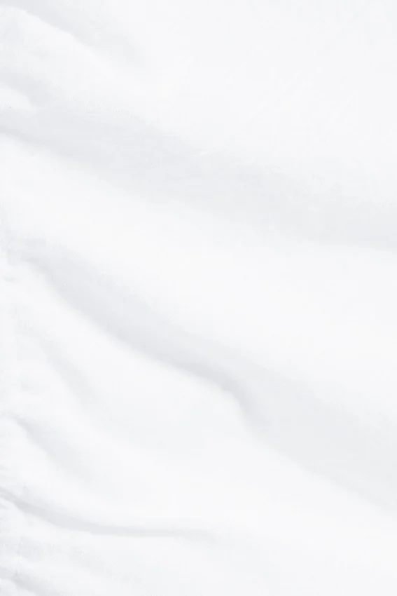 Ruched Short-Sleeved Top – White Ruched Short-Sleeved Top – White