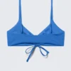 Ruched Triangle Bikini Top – Bright Blue Ruched Triangle Bikini Top – Bright Blue