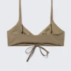 Ruched Triangle Bikini Top – Dusty Mole Ruched Triangle Bikini Top – Dusty Mole