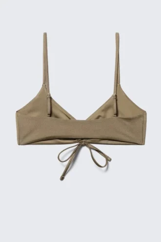 Ruched Triangle Bikini Top – Dusty Mole