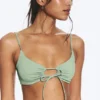 Ruched Triangle Bikini Top – Green Ruched Triangle Bikini Top – Green