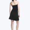Ruched Tube Mini Dress – Black Ruched Tube Mini Dress – Black