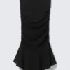 Ruched Tube Mini Dress – Black Ruched Tube Mini Dress – Black