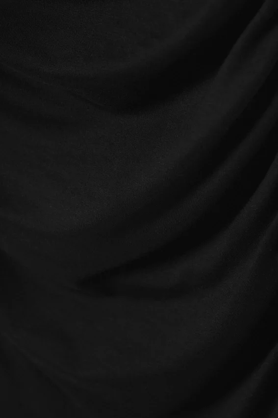 Ruched Tube Mini Dress – Black Ruched Tube Mini Dress – Black