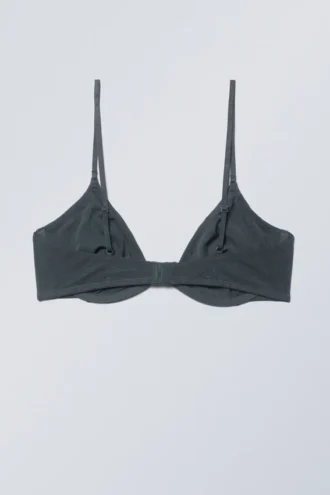 Sandy Mesh Wire Bra – Dark Turquoise