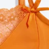 Satin Lace Top – Orange Satin Lace Top – Orange